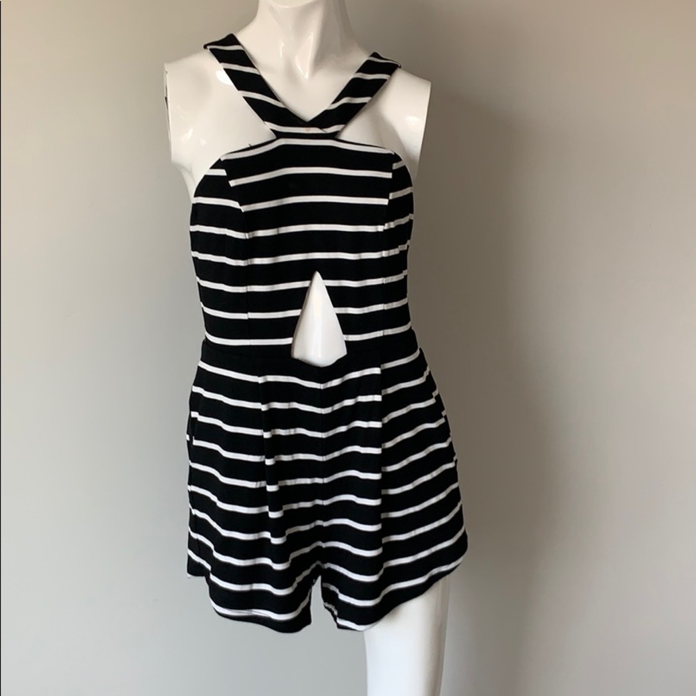 NWT NBD stripe romper